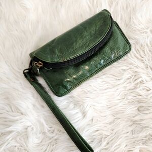 Latico Forest Green Leather Clutch